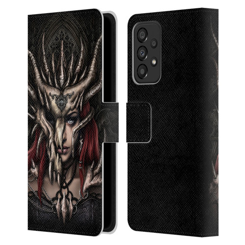 Sarah Richter Gothic Warrior Girl Leather Book Wallet Case Cover For Samsung Galaxy A33 5G (2022)