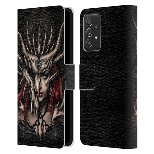 Sarah Richter Gothic Warrior Girl Leather Book Wallet Case Cover For Samsung Galaxy A52 / A52s / 5G (2021)