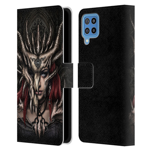 Sarah Richter Gothic Warrior Girl Leather Book Wallet Case Cover For Samsung Galaxy F22 (2021)