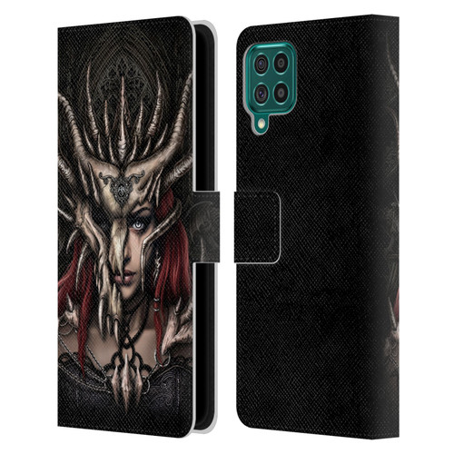 Sarah Richter Gothic Warrior Girl Leather Book Wallet Case Cover For Samsung Galaxy F62 (2021)