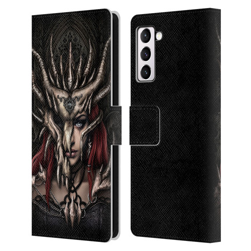 Sarah Richter Gothic Warrior Girl Leather Book Wallet Case Cover For Samsung Galaxy S21+ 5G