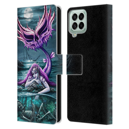 Sarah Richter Gothic Mermaid With Skeleton Pirate Leather Book Wallet Case Cover For Samsung Galaxy M53 (2022)