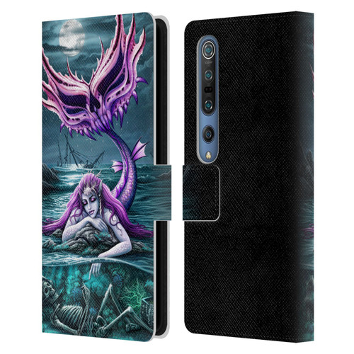 Sarah Richter Gothic Mermaid With Skeleton Pirate Leather Book Wallet Case Cover For Xiaomi Mi 10 5G / Mi 10 Pro 5G