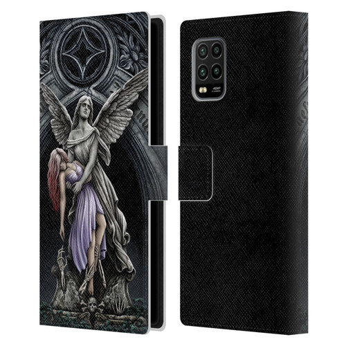 Sarah Richter Gothic Stone Angel With Skull Leather Book Wallet Case Cover For Xiaomi Mi 10 Lite 5G