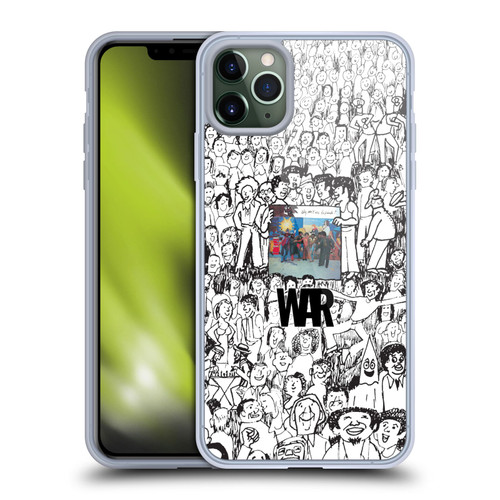 War Graphics Friends Doodle Art Soft Gel Case for Apple iPhone 11 Pro Max