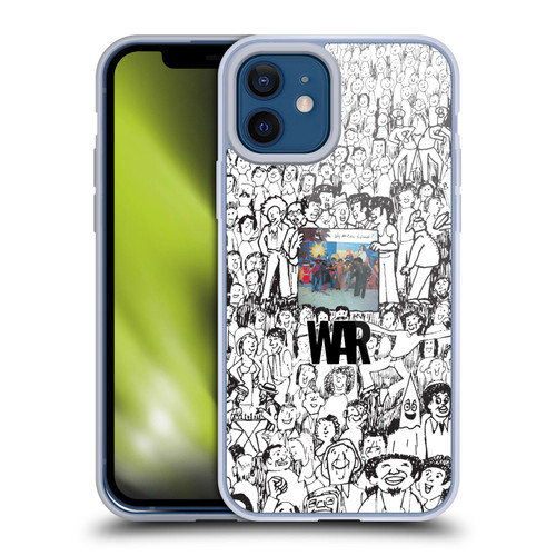 War Graphics Friends Doodle Art Soft Gel Case for Apple iPhone 12 / iPhone 12 Pro