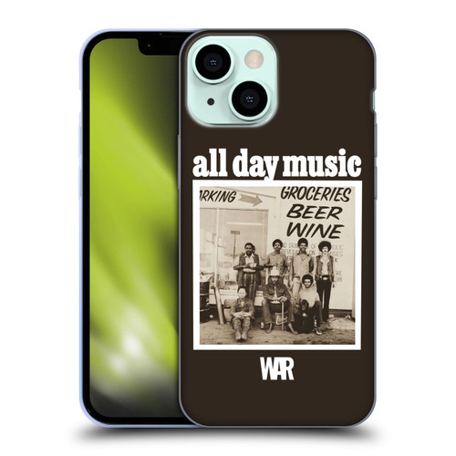 War Graphics All Day Music Album Soft Gel Case for Apple iPhone 13 Mini