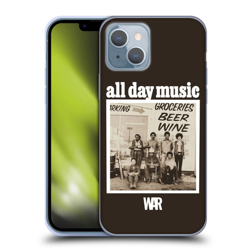 War Graphics All Day Music Album Soft Gel Case for Apple iPhone 14