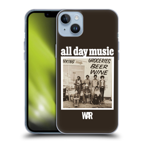 War Graphics All Day Music Album Soft Gel Case for Apple iPhone 14 Plus