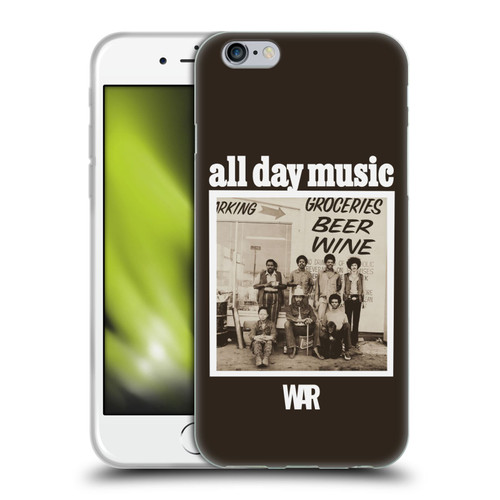 War Graphics All Day Music Album Soft Gel Case for Apple iPhone 6 / iPhone 6s