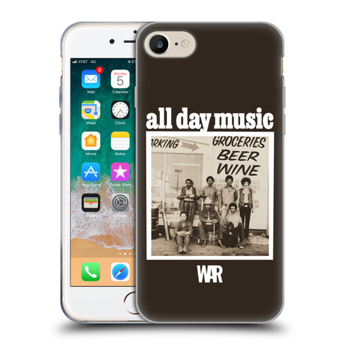 War Graphics All Day Music Album Soft Gel Case for Apple iPhone 7 / 8 / SE 2020 & 2022