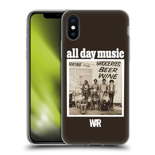 War Graphics All Day Music Album Soft Gel Case for Apple iPhone X / iPhone XS