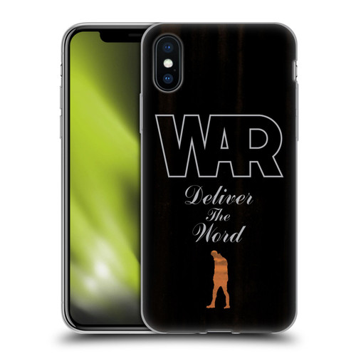 War Graphics Deliver The World Soft Gel Case for Apple iPhone X / iPhone XS