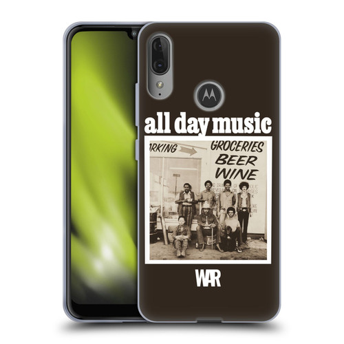 War Graphics All Day Music Album Soft Gel Case for Motorola Moto E6 Plus