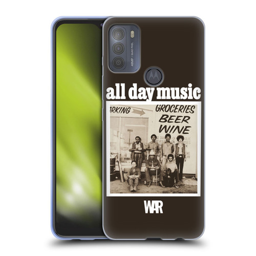 War Graphics All Day Music Album Soft Gel Case for Motorola Moto G50