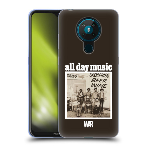 War Graphics All Day Music Album Soft Gel Case for Nokia 5.3