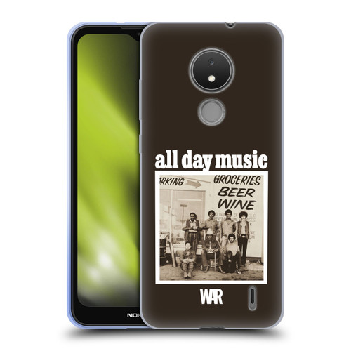 War Graphics All Day Music Album Soft Gel Case for Nokia C21