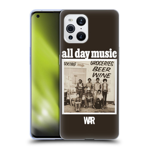 War Graphics All Day Music Album Soft Gel Case for OPPO Find X3 / Pro
