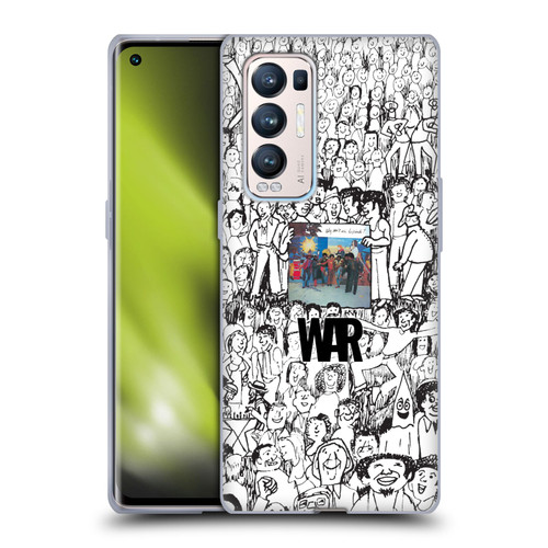 War Graphics Friends Doodle Art Soft Gel Case for OPPO Find X3 Neo / Reno5 Pro+ 5G