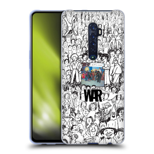 War Graphics Friends Doodle Art Soft Gel Case for OPPO Reno 2