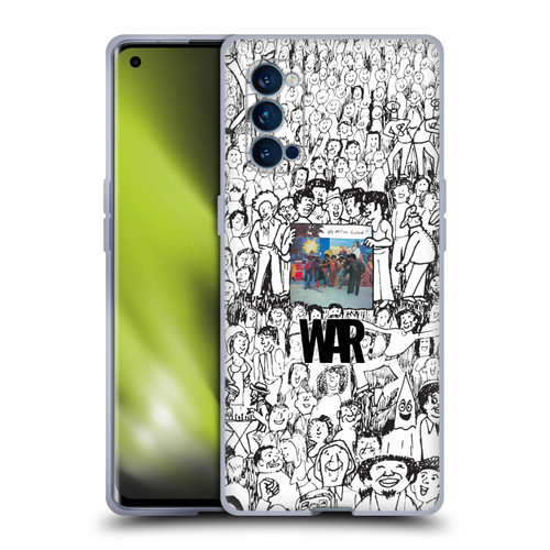 War Graphics Friends Doodle Art Soft Gel Case for OPPO Reno 4 Pro 5G