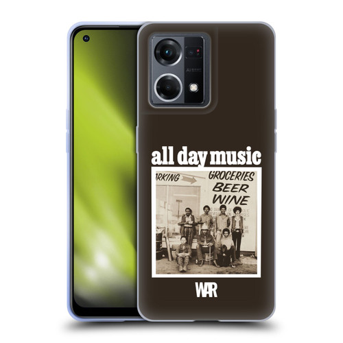 War Graphics All Day Music Album Soft Gel Case for OPPO Reno8 4G