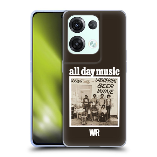 War Graphics All Day Music Album Soft Gel Case for OPPO Reno8 Pro