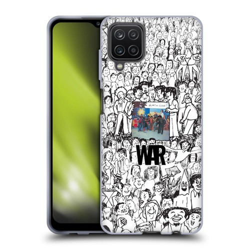 War Graphics Friends Doodle Art Soft Gel Case for Samsung Galaxy A12 (2020)