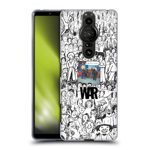 War Graphics Friends Doodle Art Soft Gel Case for Sony Xperia Pro-I