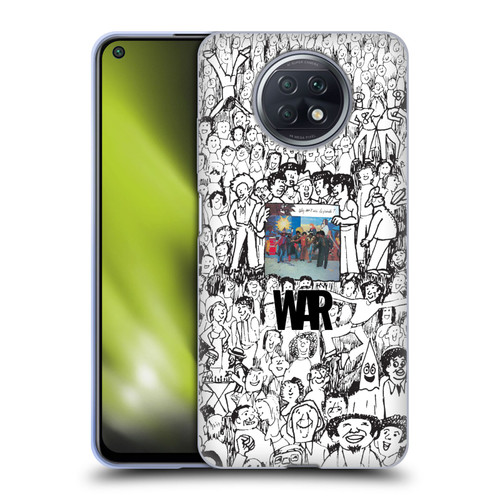 War Graphics Friends Doodle Art Soft Gel Case for Xiaomi Redmi Note 9T 5G