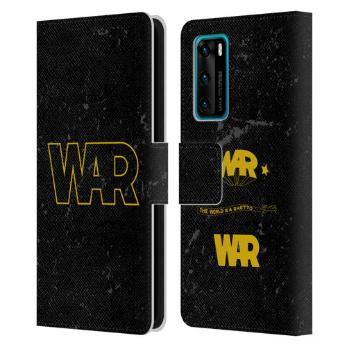 War Graphics Logo Leather Book Wallet Case Cover For Huawei P40 5G