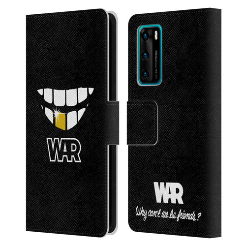 War Graphics Why Can't We Be Friends? Leather Book Wallet Case Cover For Huawei P40 5G