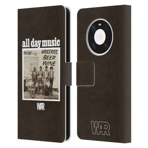 War Graphics All Day Music Album Leather Book Wallet Case Cover For Huawei Mate 40 Pro 5G
