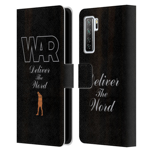 War Graphics Deliver The World Leather Book Wallet Case Cover For Huawei Nova 7 SE/P40 Lite 5G