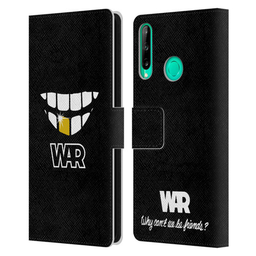 War Graphics Why Can't We Be Friends? Leather Book Wallet Case Cover For Huawei P40 lite E
