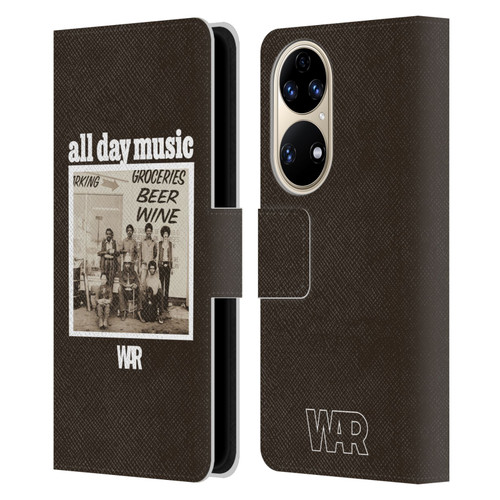War Graphics All Day Music Album Leather Book Wallet Case Cover For Huawei P50