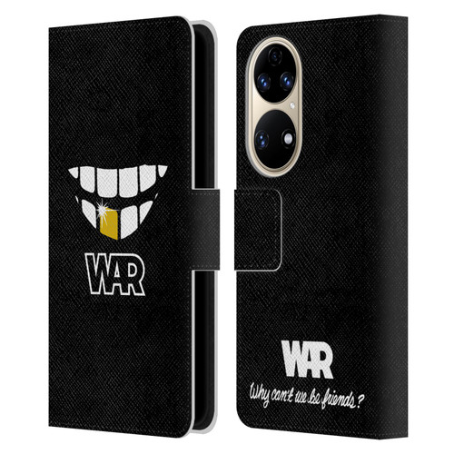 War Graphics Why Can't We Be Friends? Leather Book Wallet Case Cover For Huawei P50