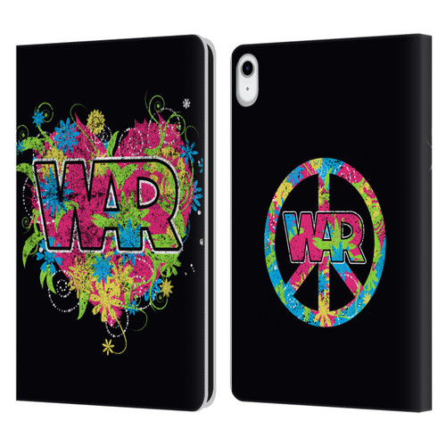 War Graphics Heart Logo Leather Book Wallet Case Cover For Apple iPad 10.9 (2022)