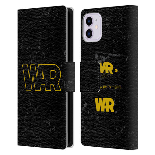 War Graphics Logo Leather Book Wallet Case Cover For Apple iPhone 11