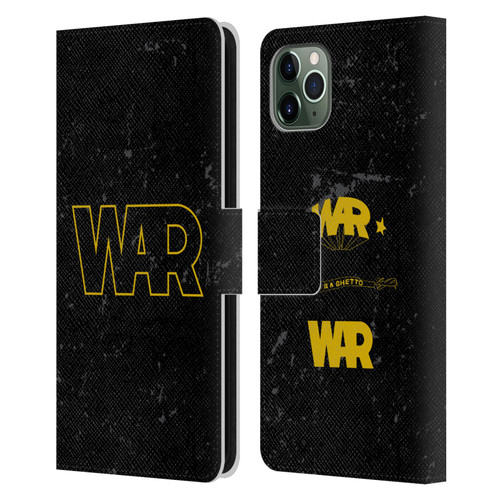 War Graphics Logo Leather Book Wallet Case Cover For Apple iPhone 11 Pro Max