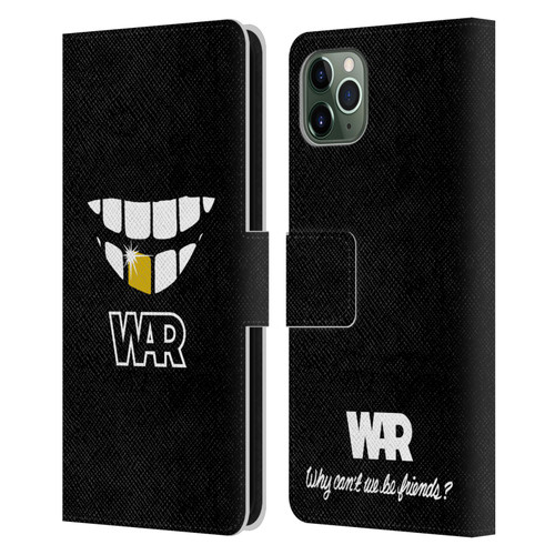 War Graphics Why Can't We Be Friends? Leather Book Wallet Case Cover For Apple iPhone 11 Pro Max