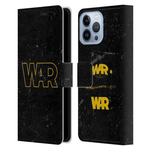 War Graphics Logo Leather Book Wallet Case Cover For Apple iPhone 13 Pro Max