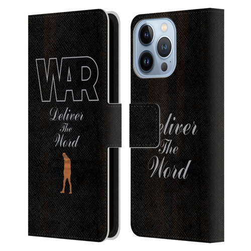 War Graphics Deliver The World Leather Book Wallet Case Cover For Apple iPhone 13 Pro