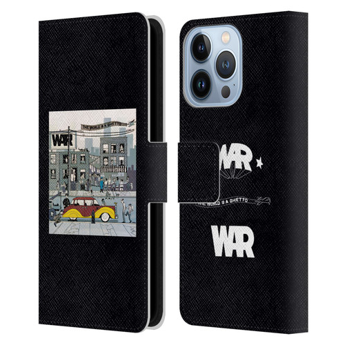 War Graphics The World Is A Ghetto Album Leather Book Wallet Case Cover For Apple iPhone 13 Pro