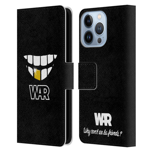 War Graphics Why Can't We Be Friends? Leather Book Wallet Case Cover For Apple iPhone 13 Pro