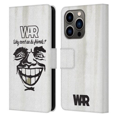 War Graphics Friends Art Leather Book Wallet Case Cover For Apple iPhone 14 Pro