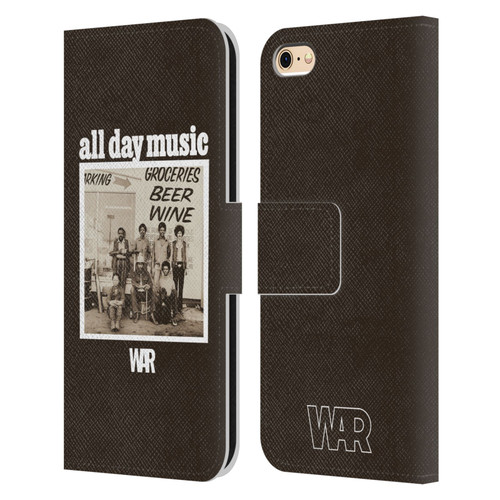 War Graphics All Day Music Album Leather Book Wallet Case Cover For Apple iPhone 6 / iPhone 6s