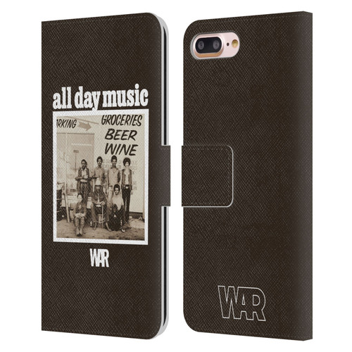 War Graphics All Day Music Album Leather Book Wallet Case Cover For Apple iPhone 7 Plus / iPhone 8 Plus