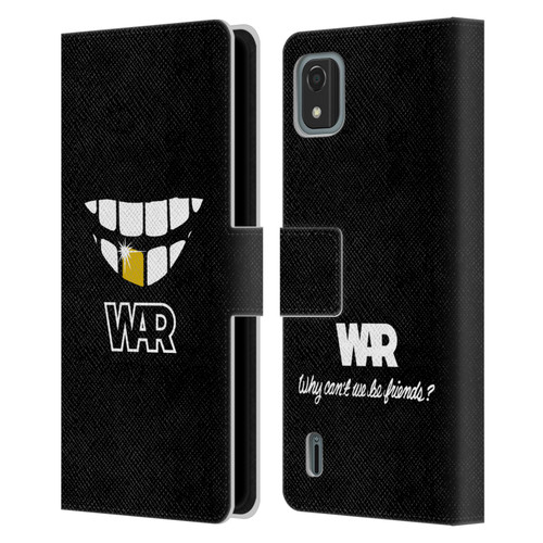War Graphics Why Can't We Be Friends? Leather Book Wallet Case Cover For Nokia C2 2nd Edition