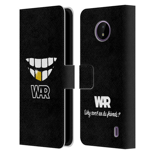 War Graphics Why Can't We Be Friends? Leather Book Wallet Case Cover For Nokia C10 / C20